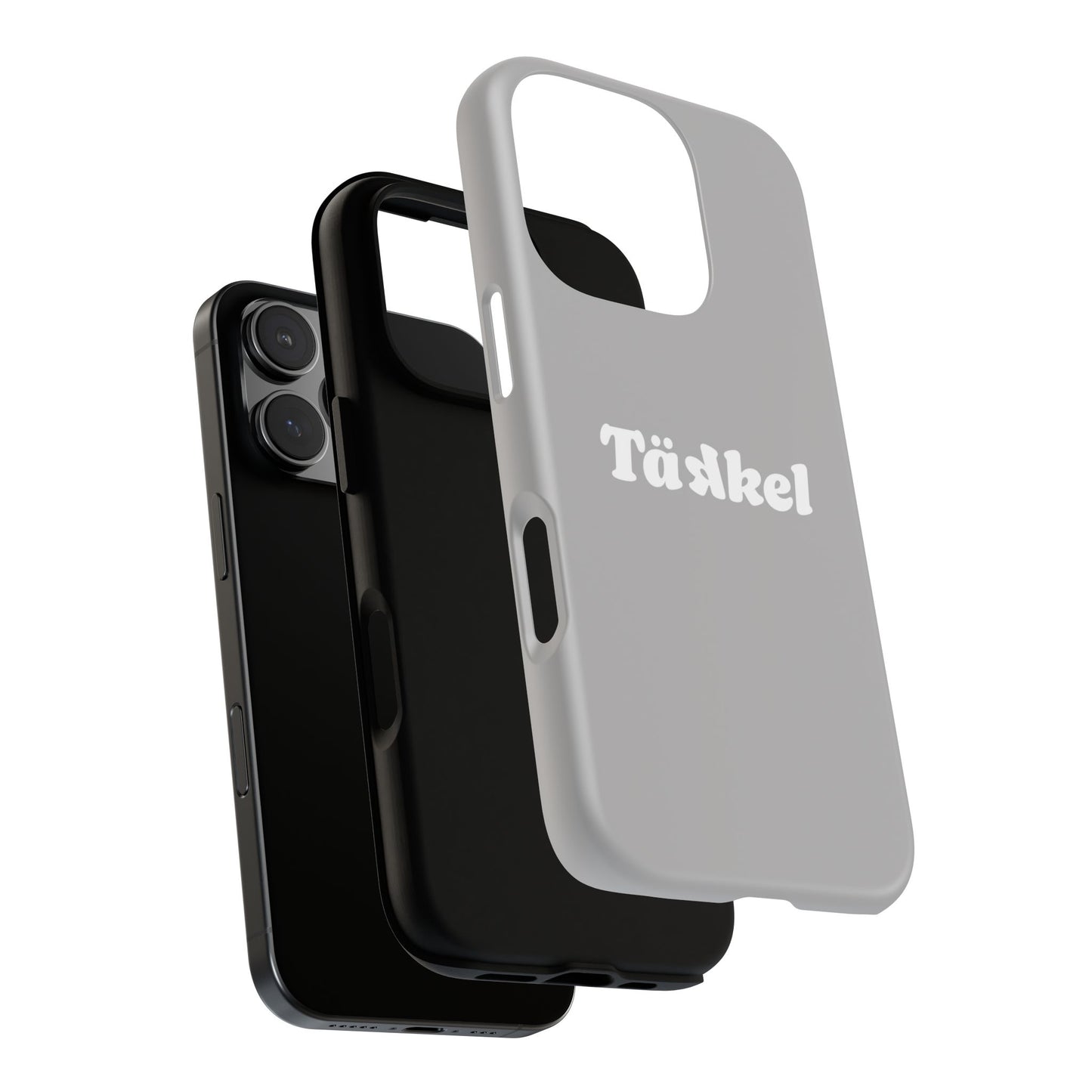 TÄKKEL Classic Hard Case Grau iPhone