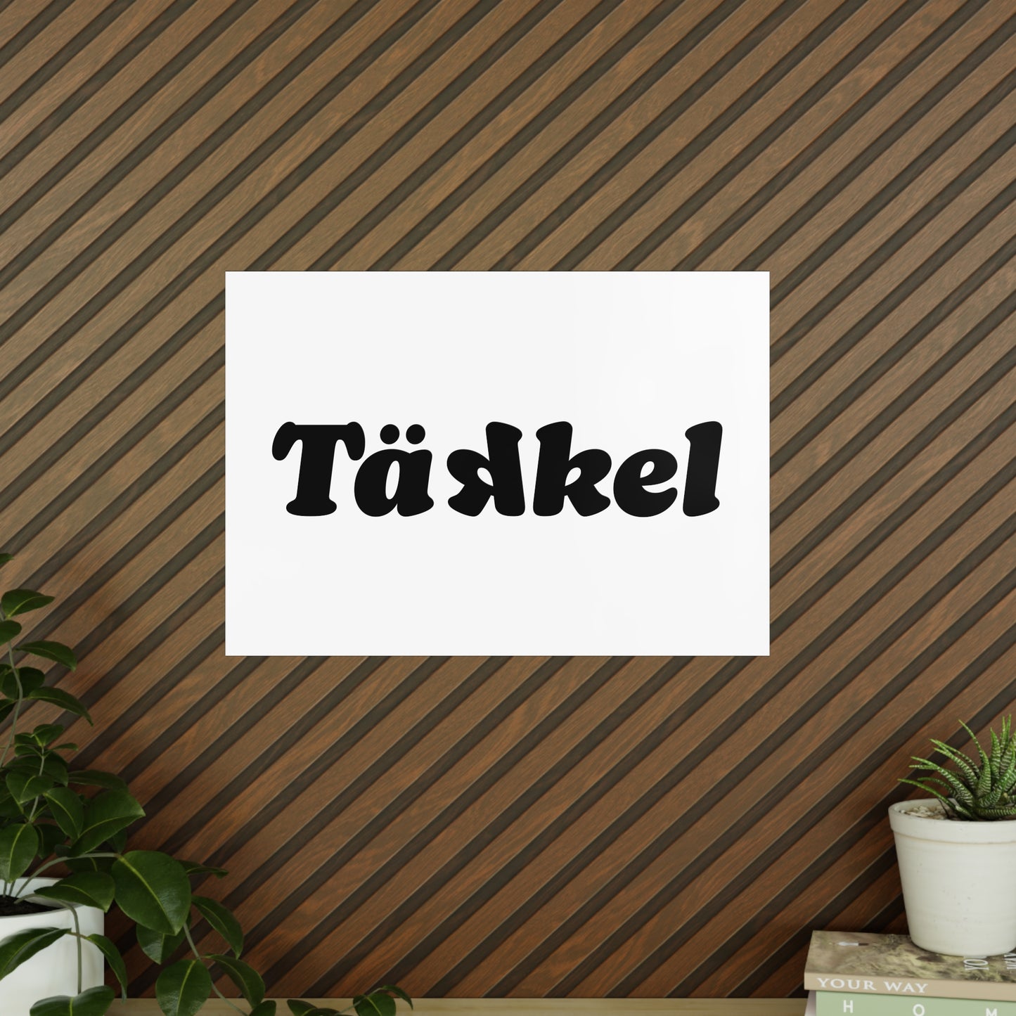 TÄKKEL Poster – Bold Football Statement Design