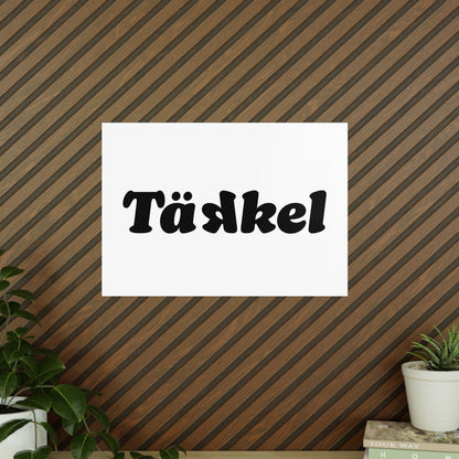 TÄKKEL Poster – Bold Football Statement Design