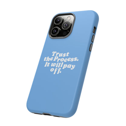 Trust harder Hard Case Babyblau iPhone