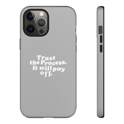 Trust harder Hard Case Grau iPhone