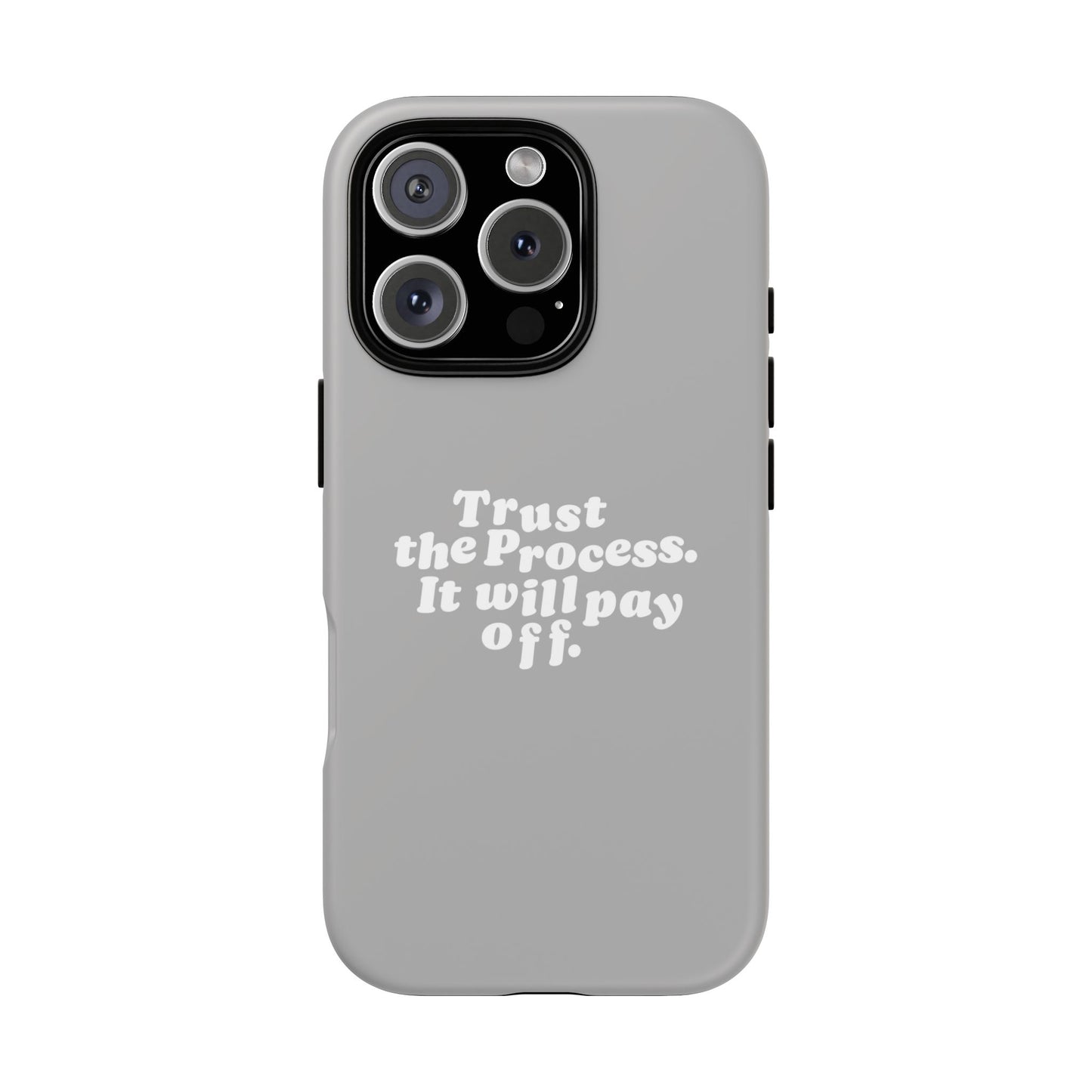 Trust harder Hard Case Grau iPhone