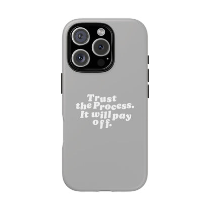 Trust harder Hard Case Grau iPhone