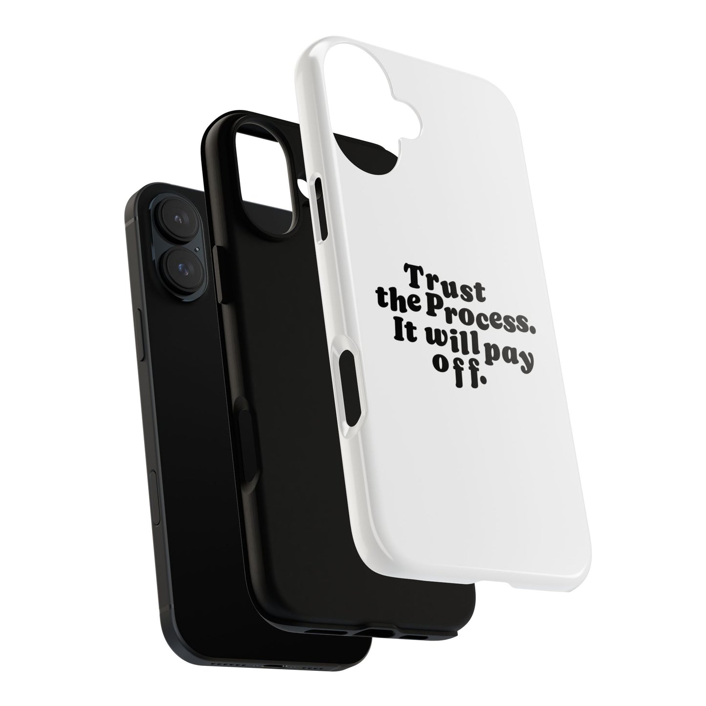 Trust harder Hard Case Weiß iPhone