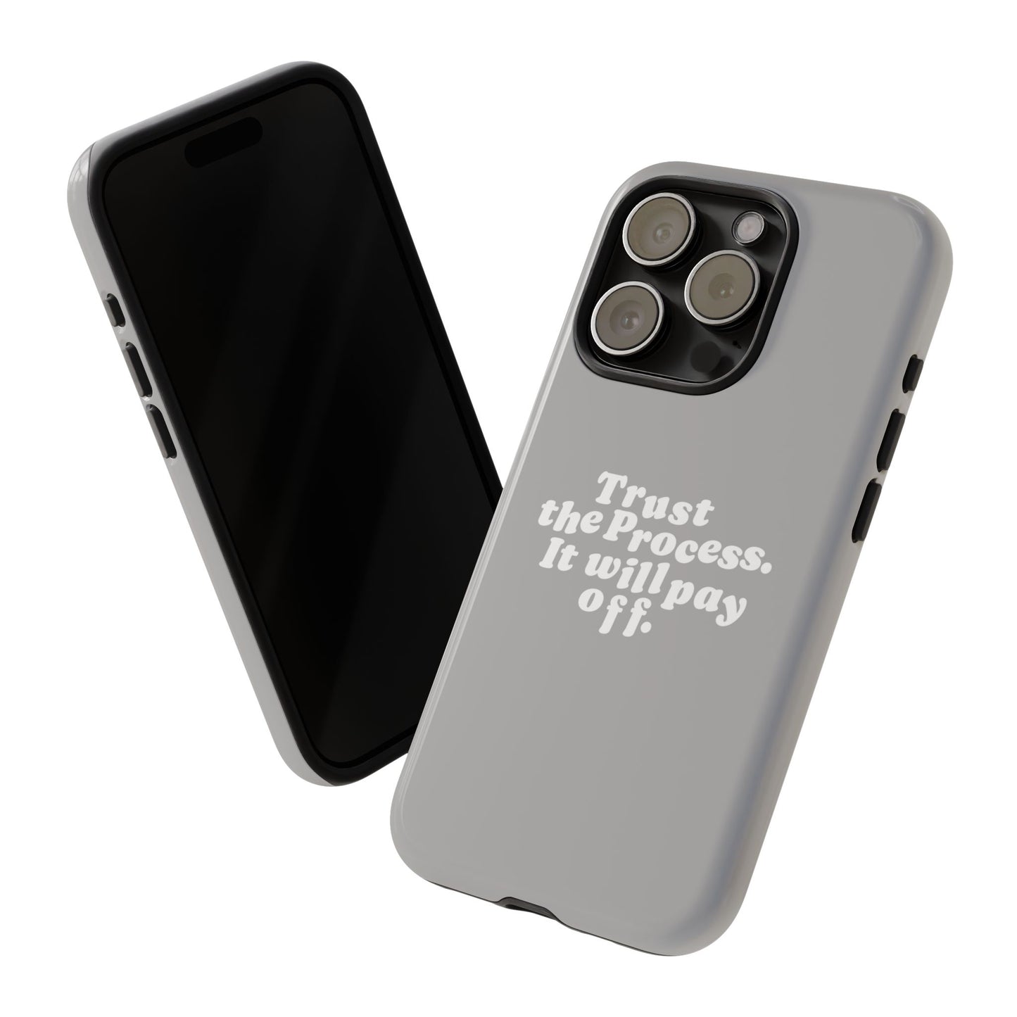 Trust harder Hard Case Grau iPhone