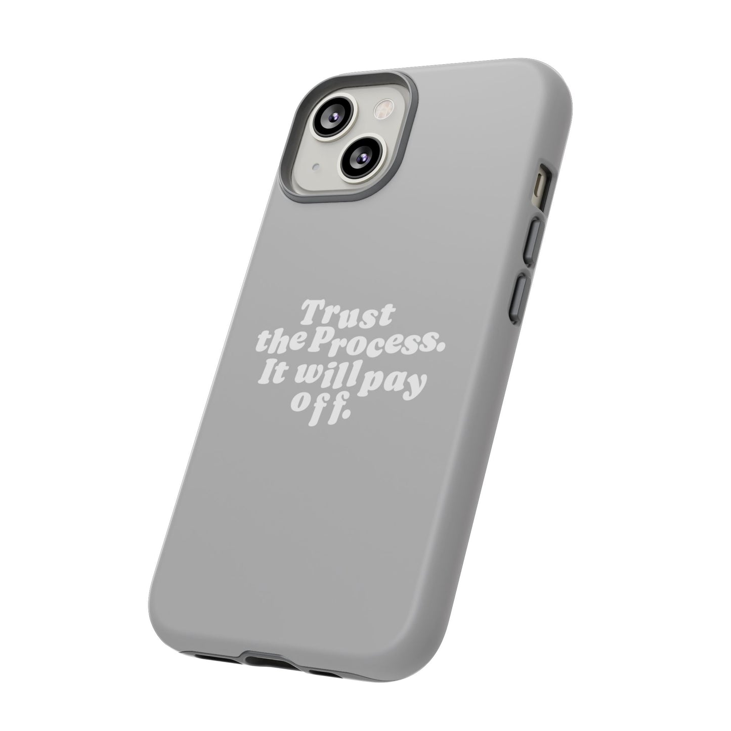 Trust harder Hard Case Grau iPhone