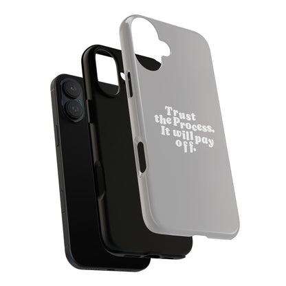 Trust harder Hard Case Grau iPhone