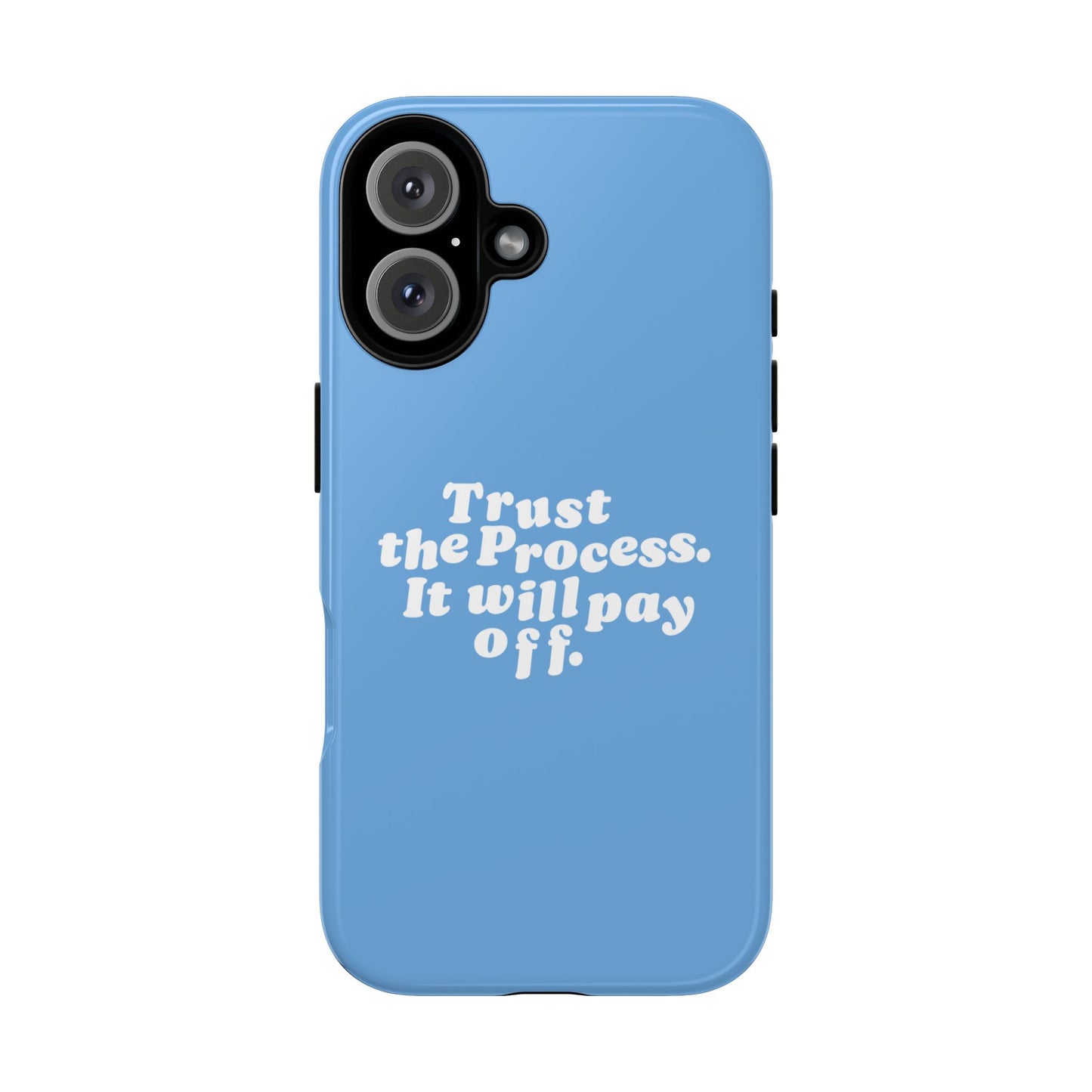 Trust harder Hard Case Babyblau iPhone