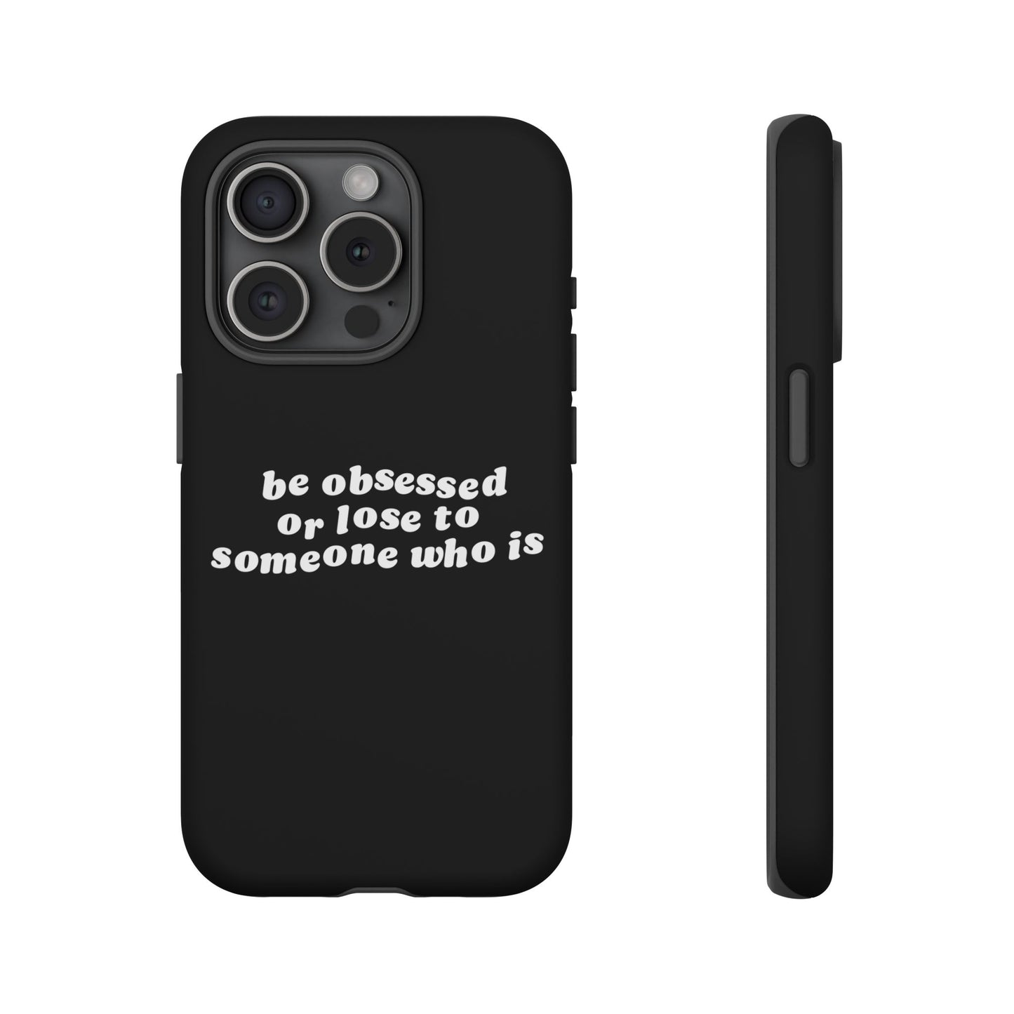Be Obsessed Hard Case Schwarz iPhone