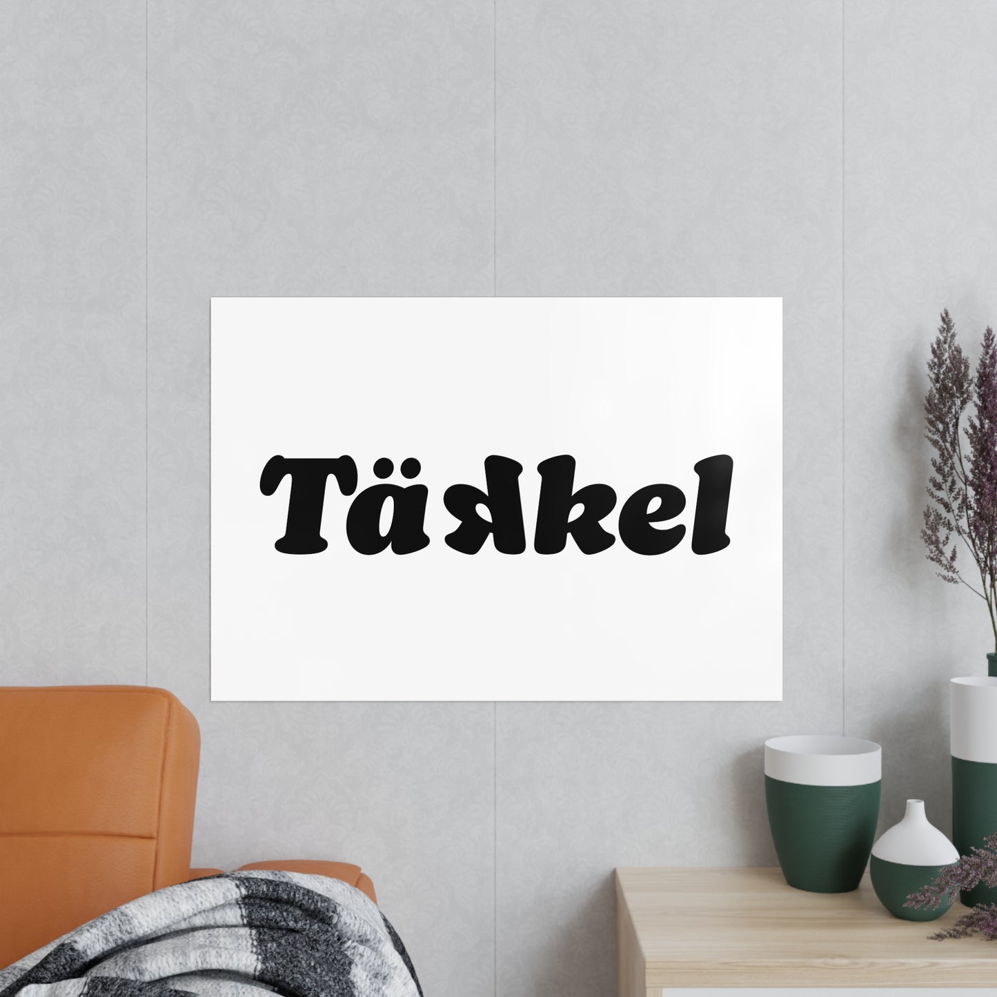 TÄKKEL Poster – Bold Football Statement Design