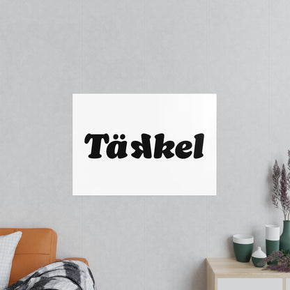 TÄKKEL Poster – Bold Football Statement Design
