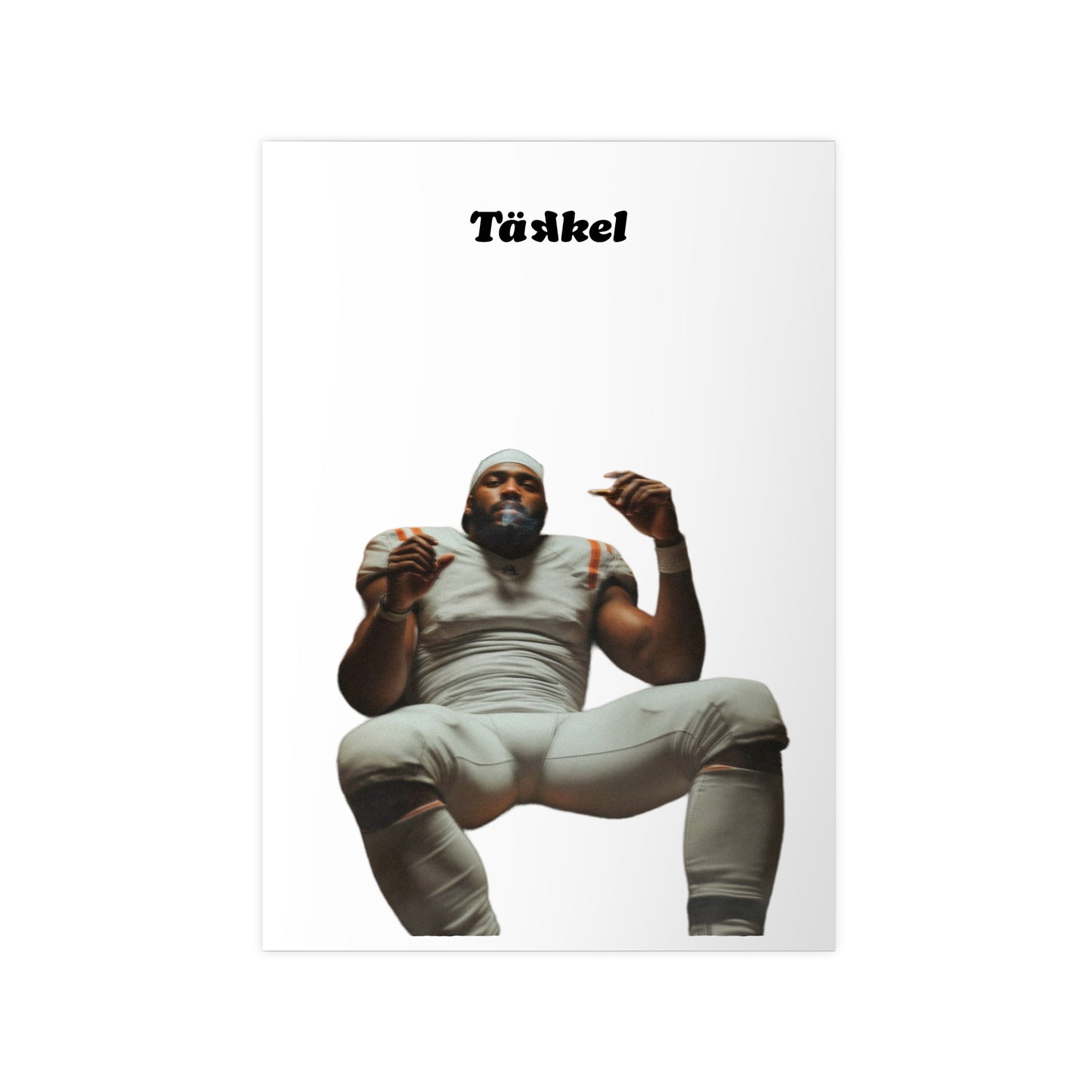 TÄKKEL Poster – Football Player Power Design