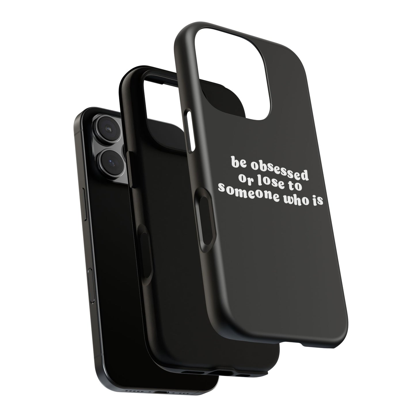 Be Obsessed Hard Case Schwarz iPhone