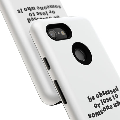 Too Obsessed Hard Case Weiß Google Pixel