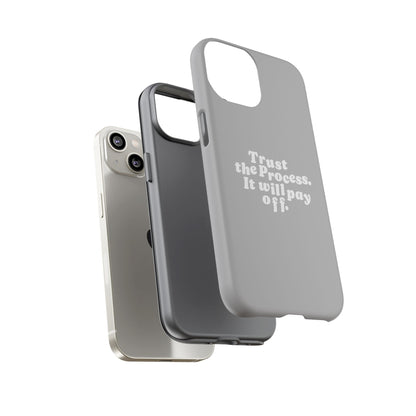 Trust harder Hard Case Grau iPhone