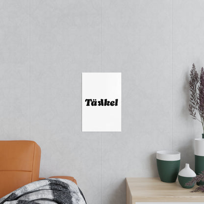 TÄKKEL Poster – Bold Football Statement Design