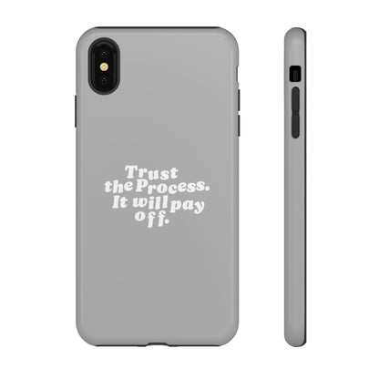 Trust harder Hard Case Grau iPhone