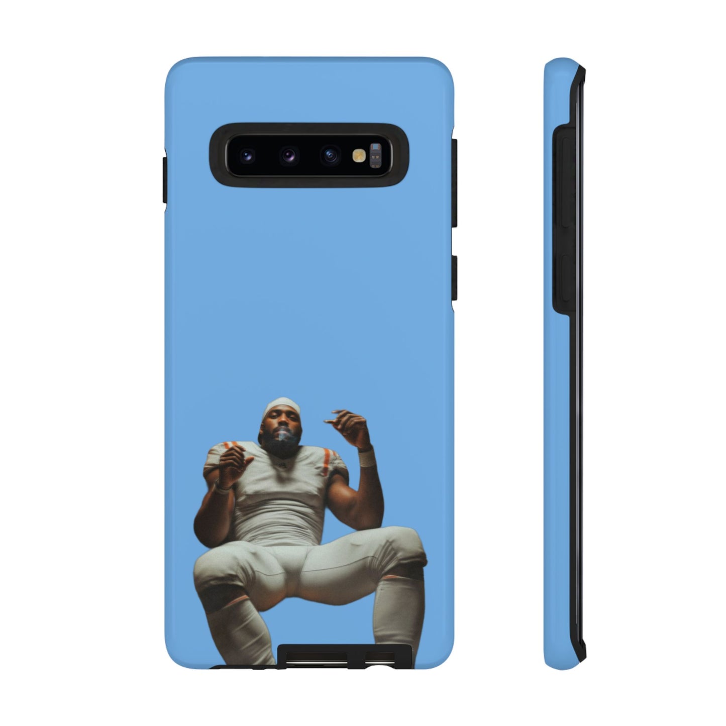 Who´s gonna smoke Hard Case Babyblau Samsung