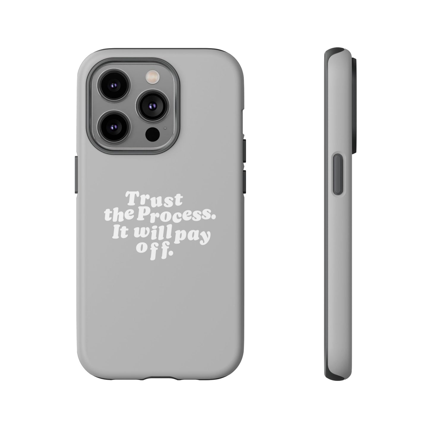 Trust harder Hard Case Grau iPhone