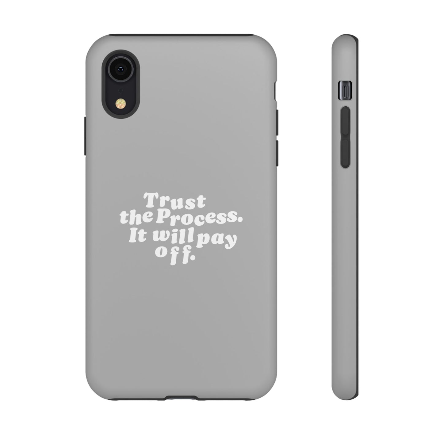Trust harder Hard Case Grau iPhone