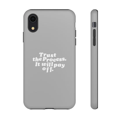 Trust harder Hard Case Grau iPhone