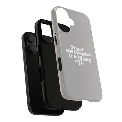 Trust harder Hard Case Grau iPhone