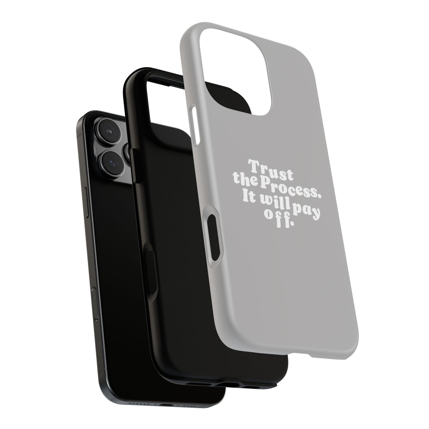 Trust harder Hard Case Grau iPhone