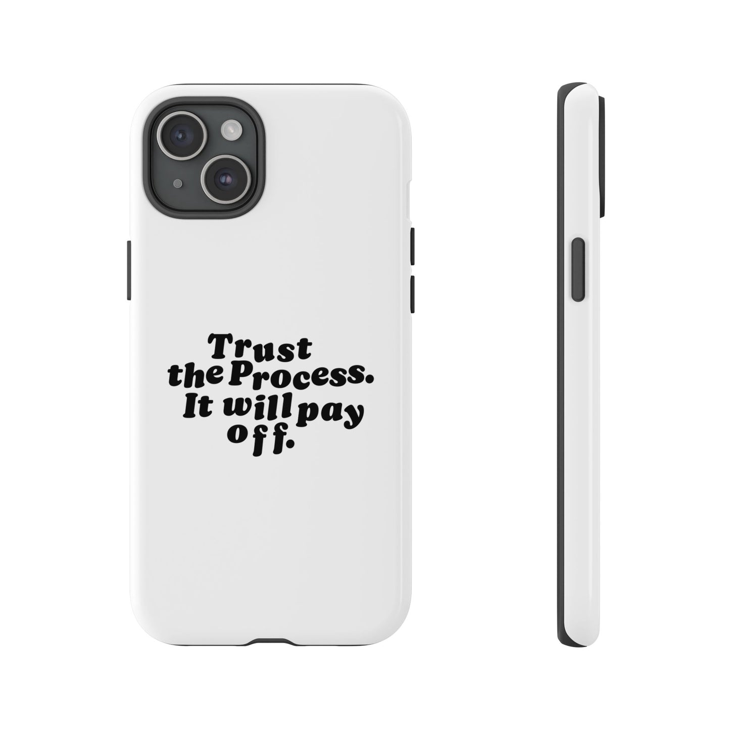 Trust harder Hard Case Weiß iPhone