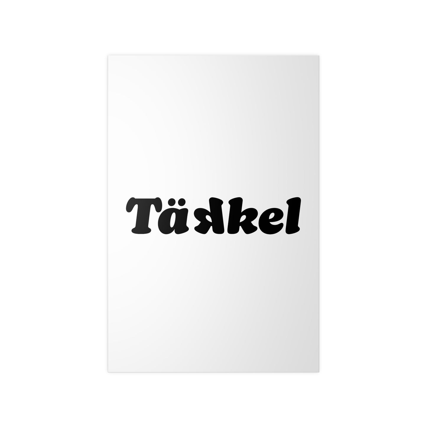 TÄKKEL Poster – Bold Football Statement Design