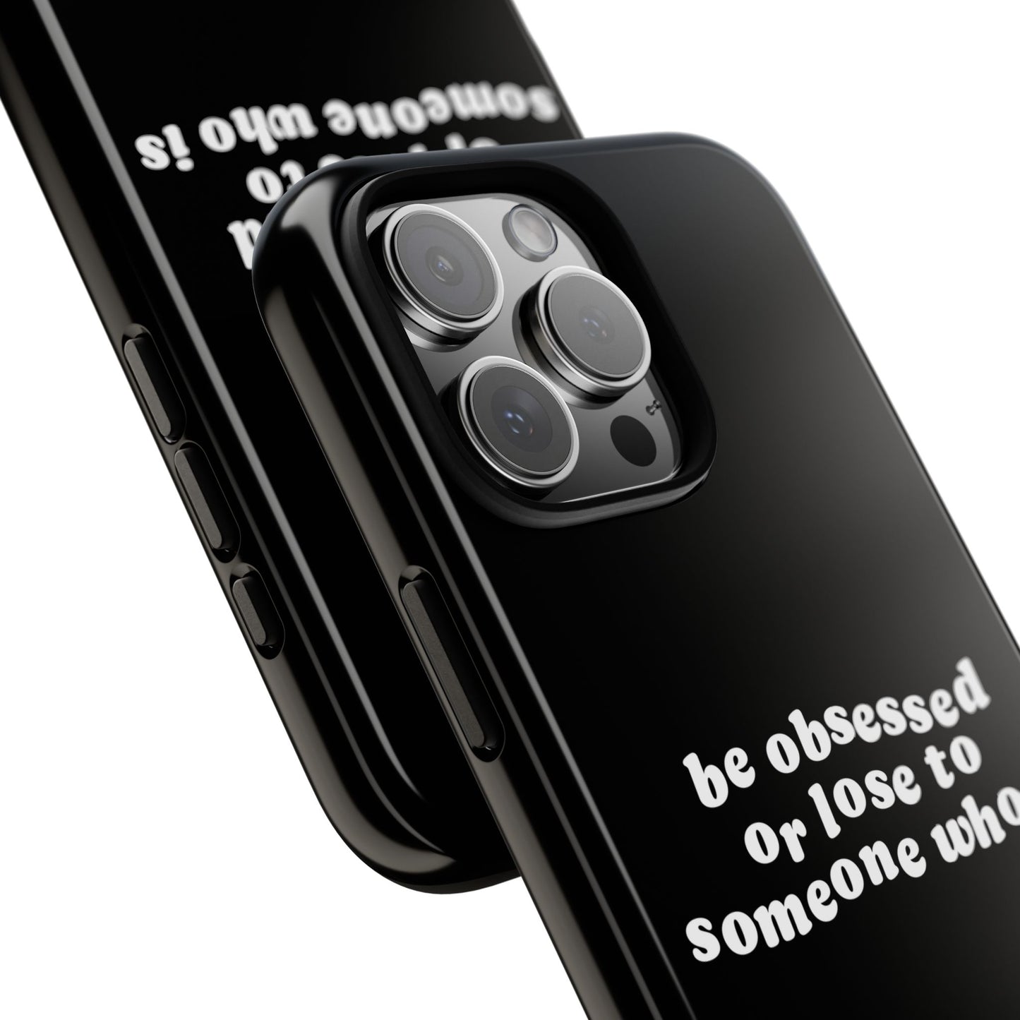 Be Obsessed Hard Case Schwarz iPhone