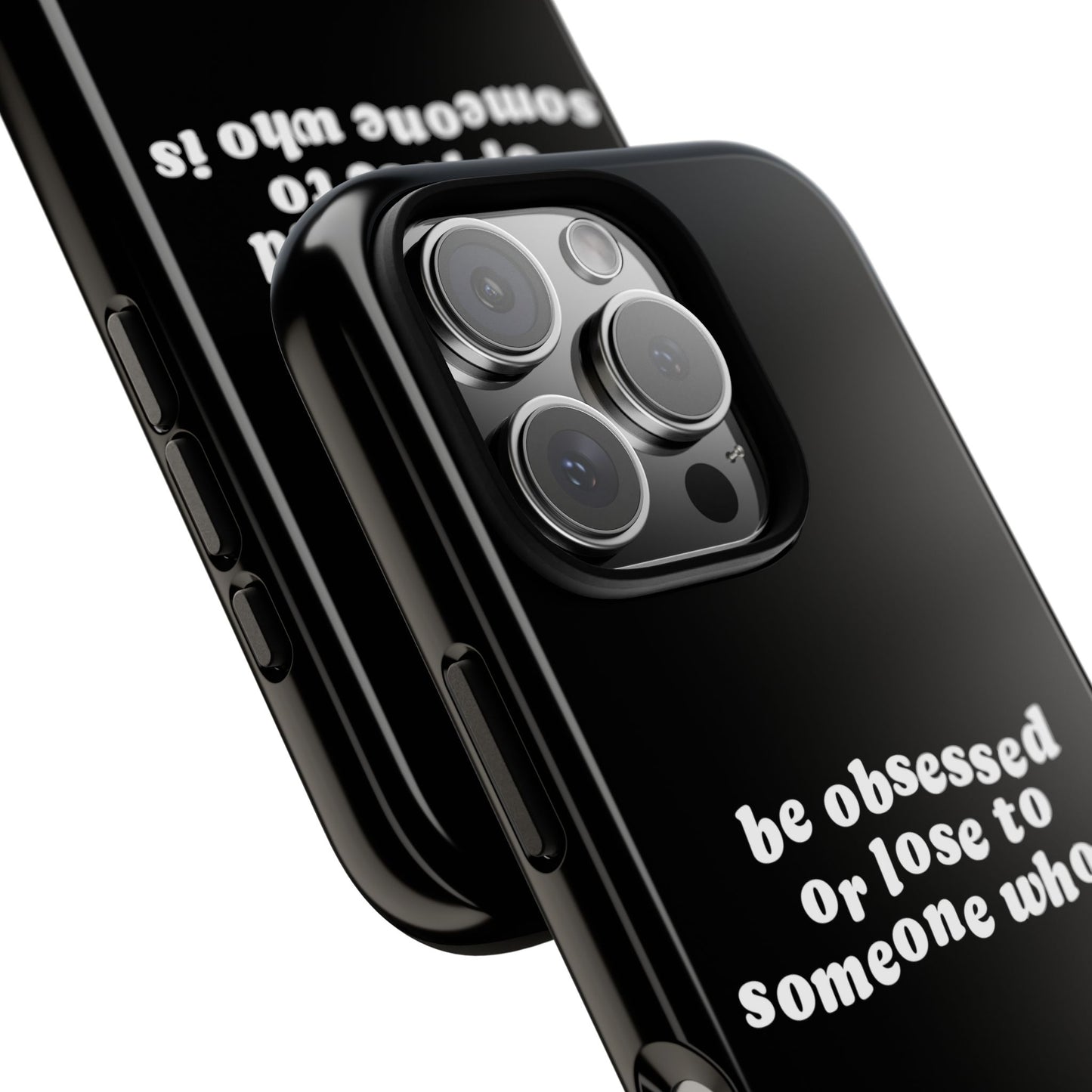 Be Obsessed Hard Case Schwarz iPhone