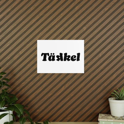 TÄKKEL Poster – Bold Football Statement Design