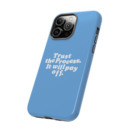 Trust harder Hard Case Babyblau iPhone