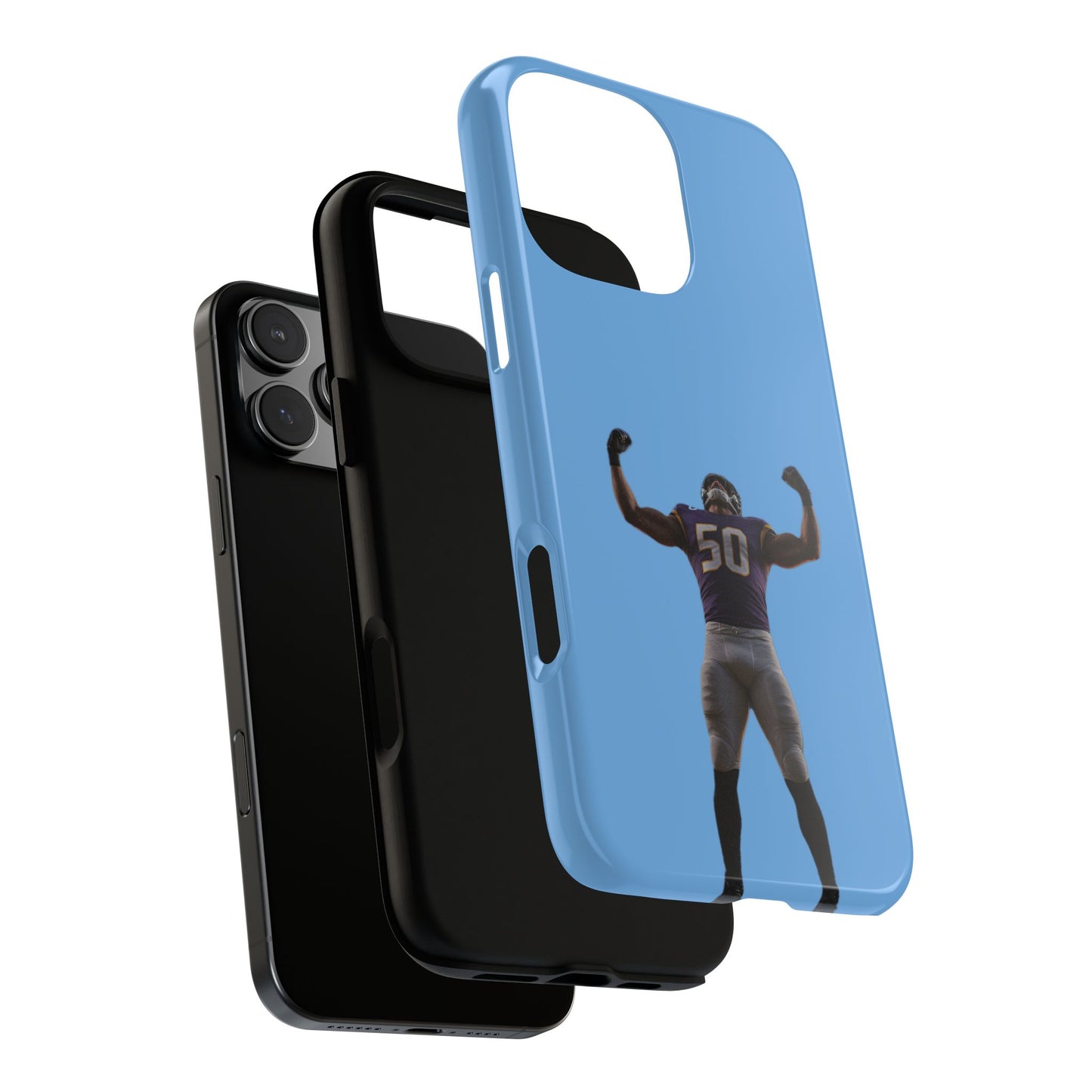 Never Enough Hard Case Babyblau iPhone