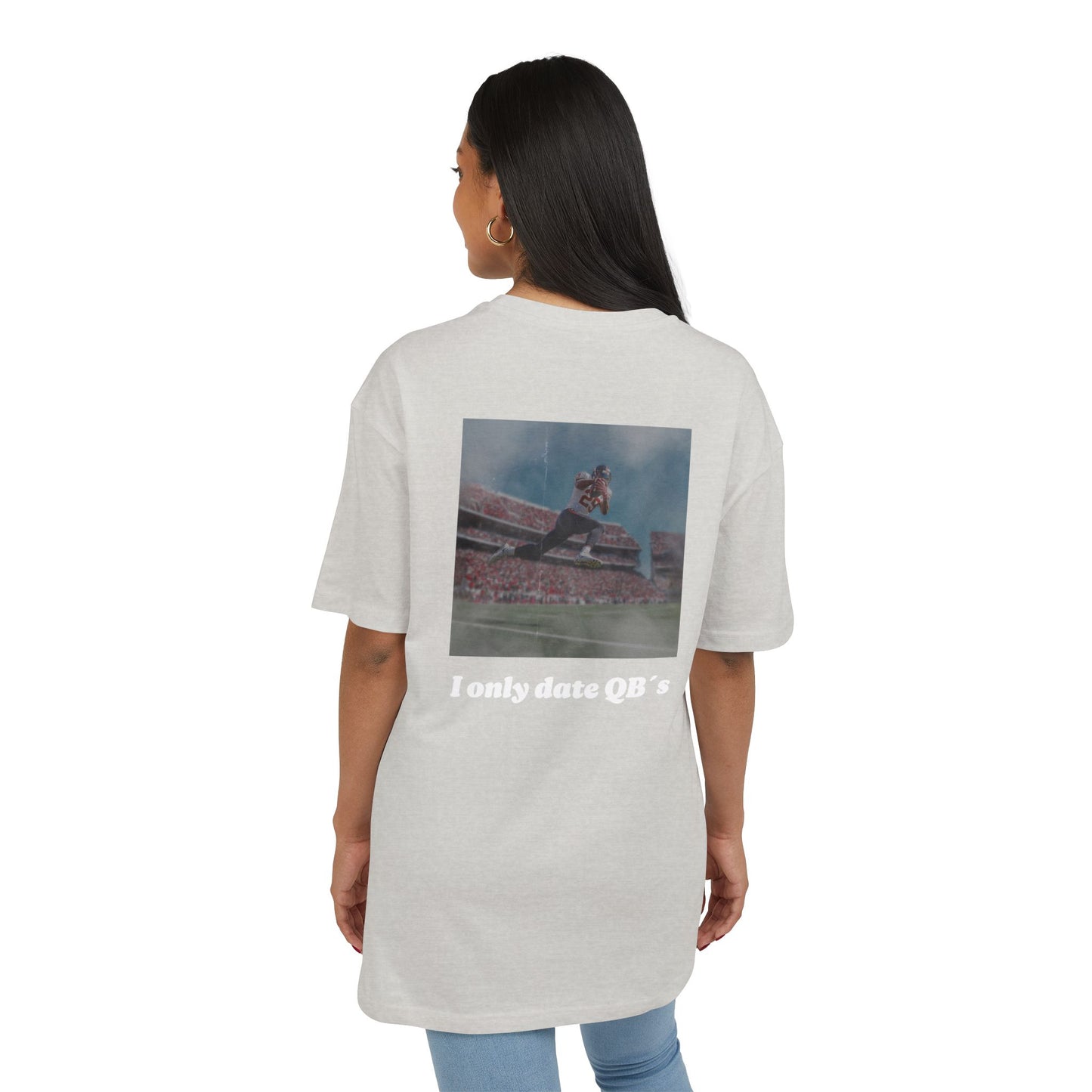 Unisex Heavy Oversize TEE I ONLY DATE QB`S