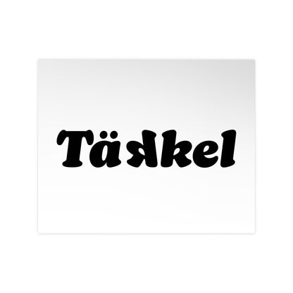 TÄKKEL Poster – Bold Football Statement Design