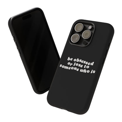 Be Obsessed Hard Case Schwarz iPhone