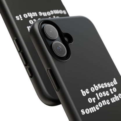 Be Obsessed Hard Case Schwarz iPhone