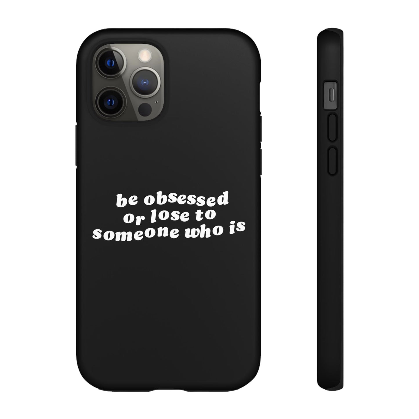 Be Obsessed Hard Case Schwarz iPhone