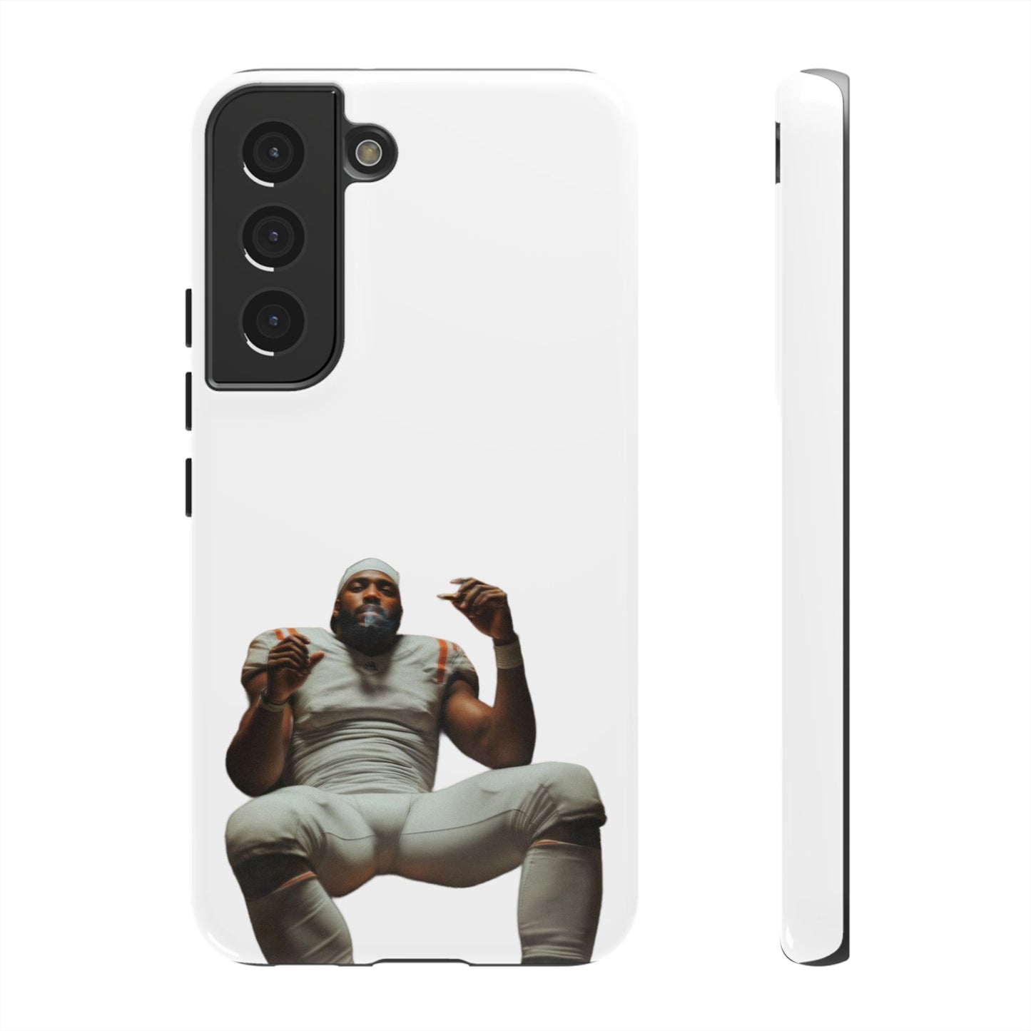 Who´s gonna smoke Hard Case Weiß Samsung