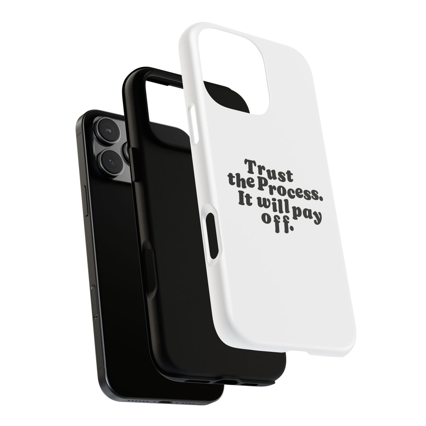 Trust harder Hard Case Weiß iPhone