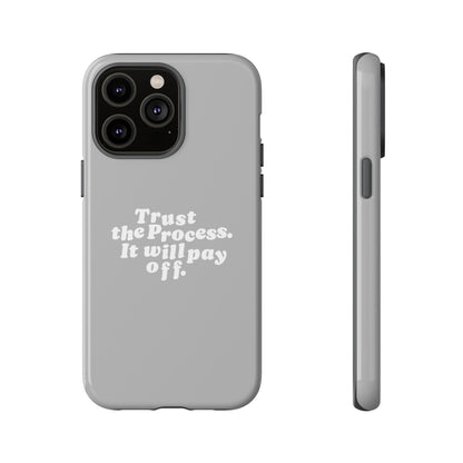 Trust harder Hard Case Grau iPhone