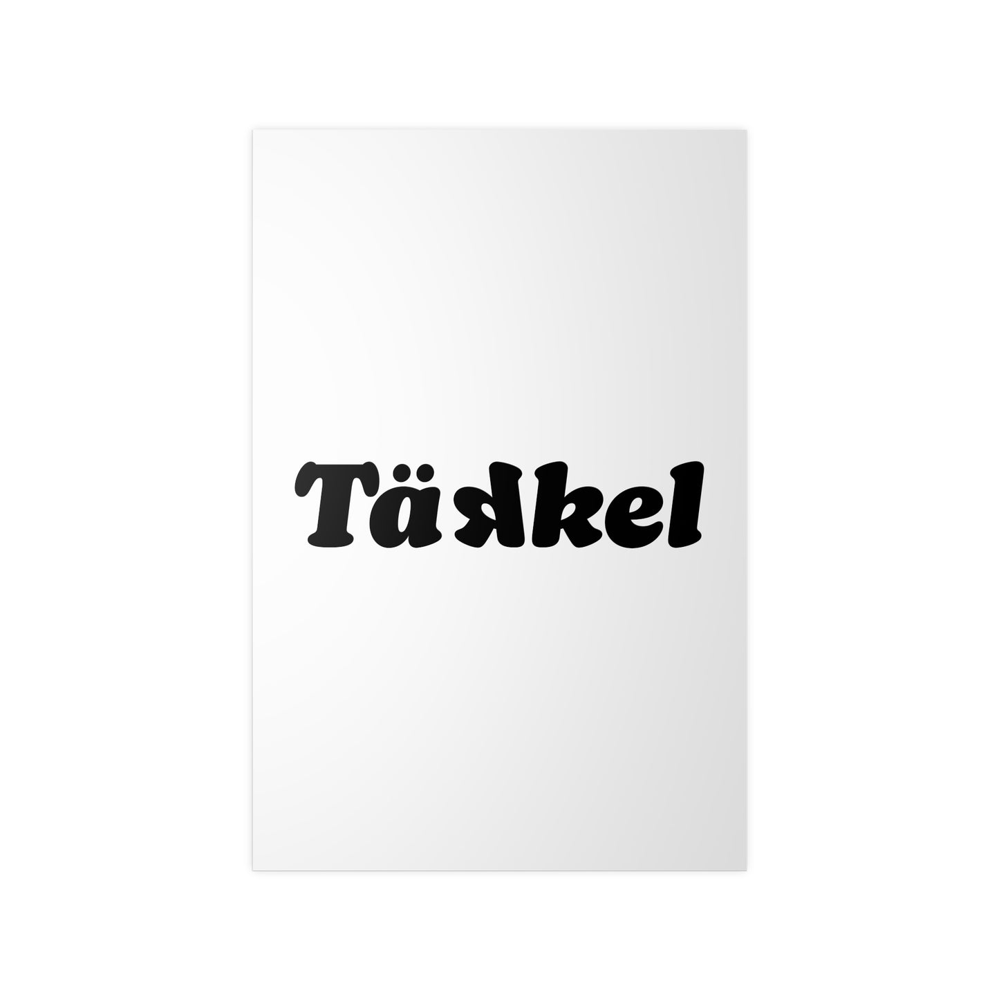 TÄKKEL Poster – Bold Football Statement Design