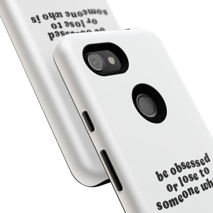 Too Obsessed Hard Case Weiß Google Pixel