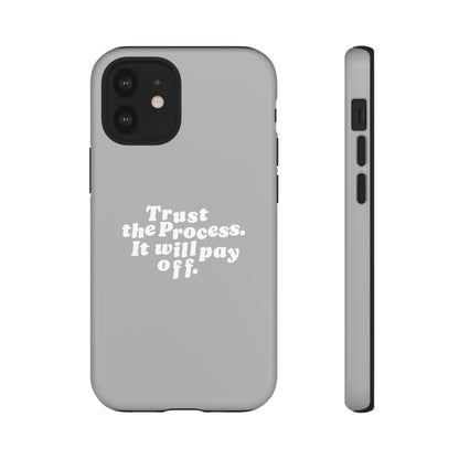 Trust harder Hard Case Grau iPhone