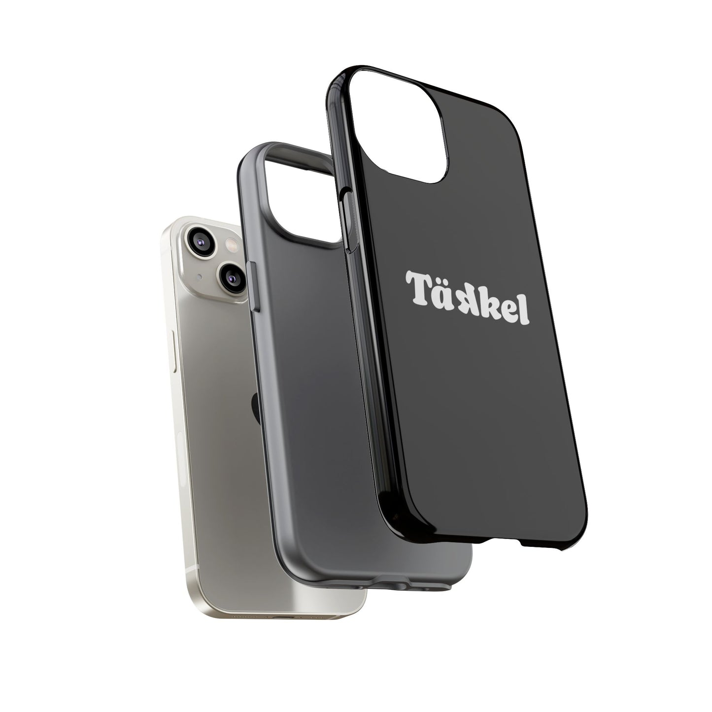 TÄKKEL Classic Hard Case Schwarz iPhone
