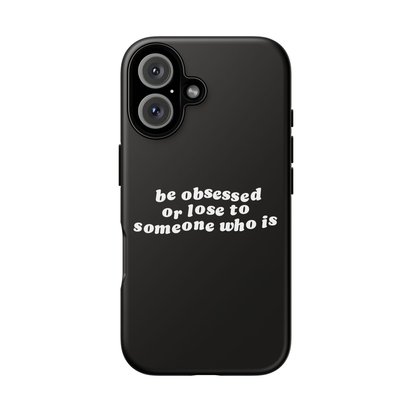 Be Obsessed Hard Case Schwarz iPhone