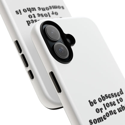 Be Obsessed Hard Case Weiß iPhone