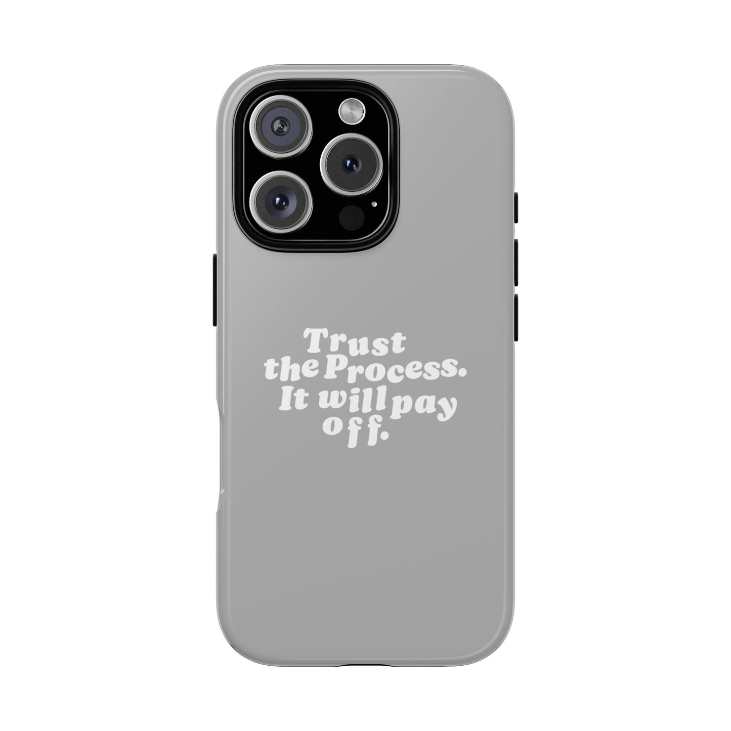 Trust harder Hard Case Grau iPhone