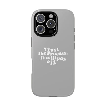 Trust harder Hard Case Grau iPhone